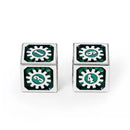 Hymgho Cogcraft Fidget 2x D6 - Time Machine - Green & Silver