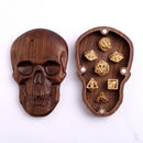 Hymgho: Black Walnut Skull Dice Case