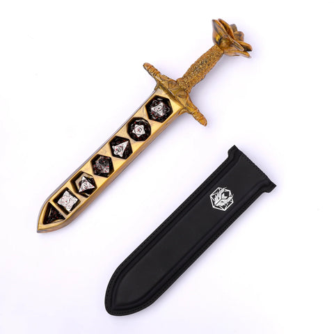 Hymgo Rose Dagger Dice Case - Gold