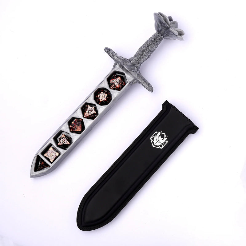 Hymgo Rose Dagger Dice Case - Silver