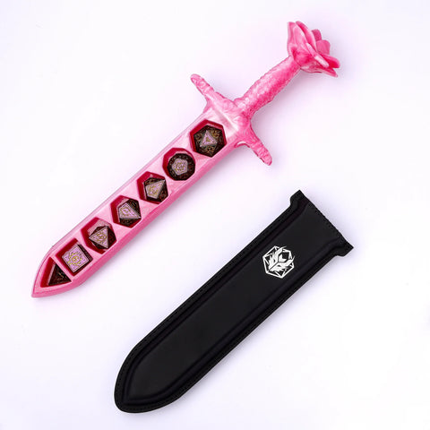 Hymgo Rose Dagger Dice Case - Pink
