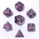 Hymgho 7pc RPG Dice Set: Opossum - Grey
