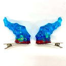 Hymgho: Draconic Adornments Hair Clips - Blue