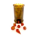 Hymgho: Pocket Citadel Mini Dice Tower - Gold w/ Black