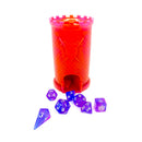 Hymgho: Pocket Citadel Mini Dice Tower - Purple w/Red