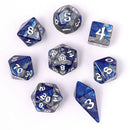 Hymgho 8pc RPG Dice Set: Paladin Steel