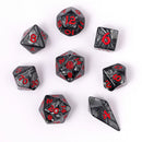 Hymgho 8pc RPG Dice Set: Iron Golem
