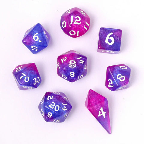 Hymgho 8pc RPG Dice Set: Fairy Farts