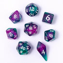 Hymgho 8pc RPG Dice Set: Jester's Cloak
