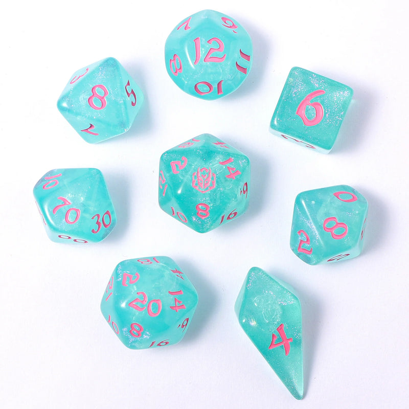 Hymgho 8pc RPG Dice Set: Love Potion