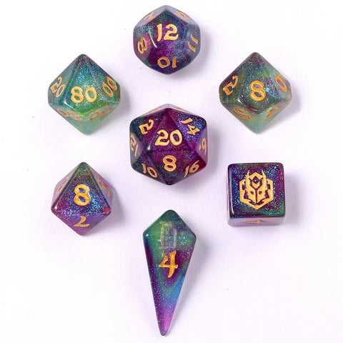 Hymgho 7pc Mini RPG Dice Set: Siren's Melody