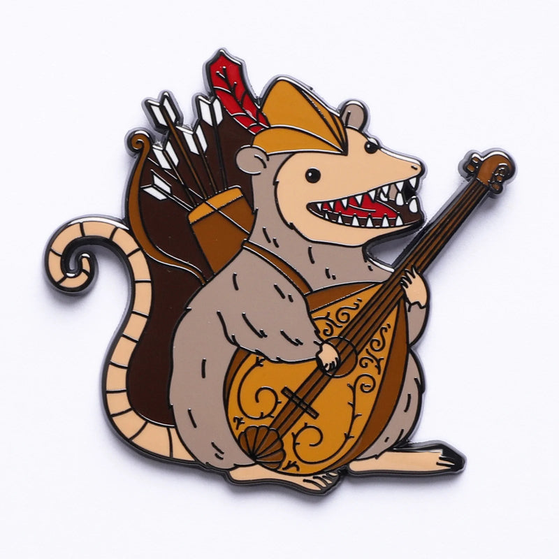 Hymgho Quest's Reward Pin - Melody Nightsong Opossum Bard