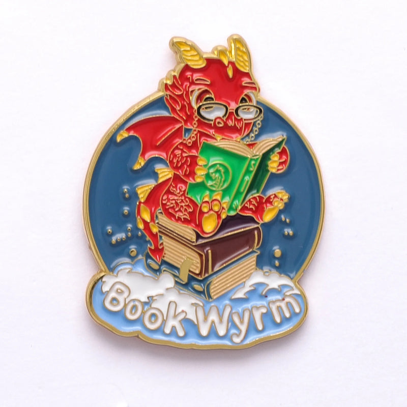 Hymgho Quest's Reward Pin - Book Wyrm