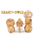 RPG 7 Dice Set: Neutron Dice - 'Heart of Gold'