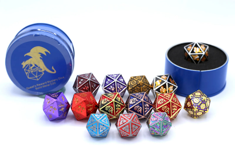 Hymgho Quest's Reward Mystery Solid Metal d20