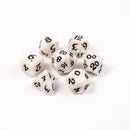 RPG Dice Set (7) - Elessia Essentials White