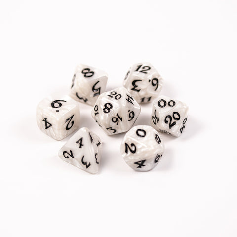 RPG Dice Set (7) - Elessia Essentials White