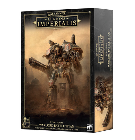 Legions Imperialis: Warlord Titan with Volkite Destructor and Macro-Gatling Blaster Preorder (Available 08/01)