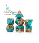 RPG 7 Dice Set: Halfsies Dice - 'Liberty Dice'