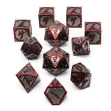 Metal RPG Dice Set (11) - Hellforge Hexbreaker