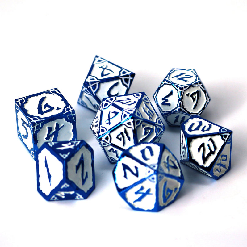 Metal RPG Dice Set (7) - Skyforge Hexbreaker