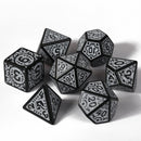 7pc RPG Set - Magic Flame - Silver