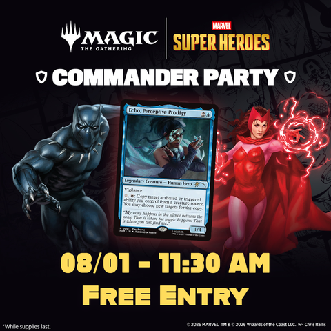 08/01 Marvel Super Heroes Commander Party Ticket