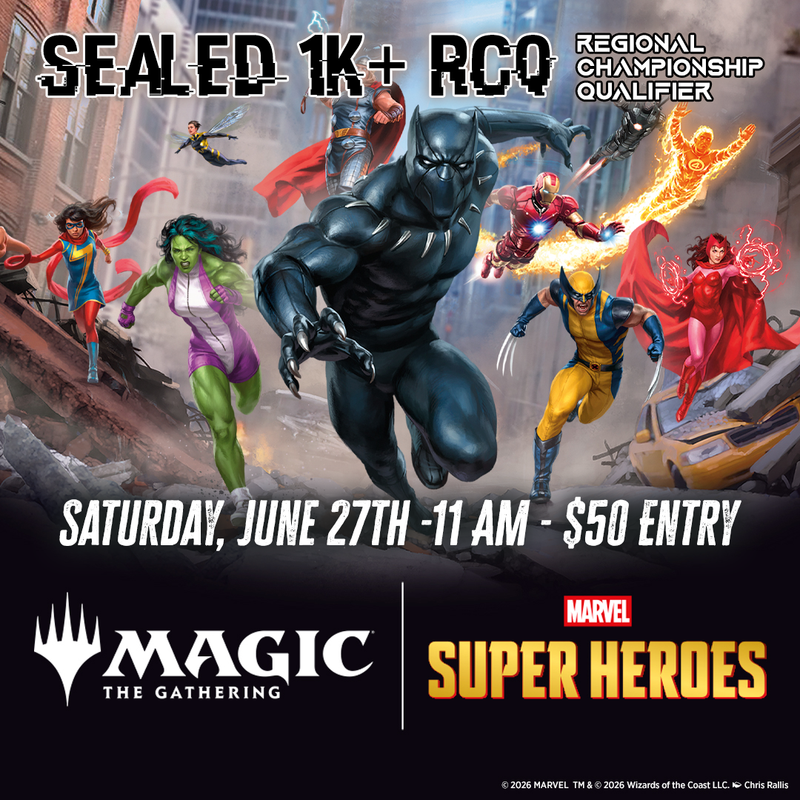 06/27 Marvel Super Heroes Sealed 1k+ RCQ Ticket