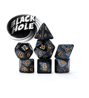 RPG 7 Dice Set: Mercurial Dice - 'Black Hole'