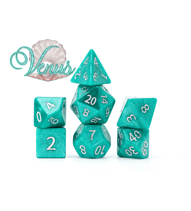 RPG 7 Dice Set: Mercurial Dice - 'Venus'