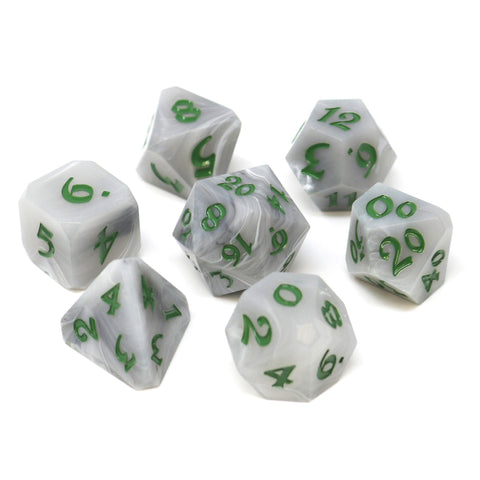 RPG Dice Set (7) - Avalore Talisman Mist with Sage