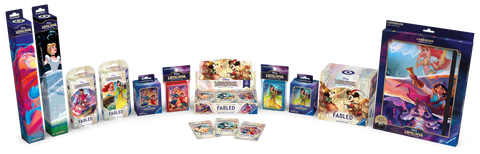 *PREORDER* Lorcana: Fabled - I Want It All Bundle: Box, Trove, Binder, Starter Decks, Deck Boxes, Sleeves, Playmats (Available 08/29) *In Store Pick Up Only* *Limit 1*