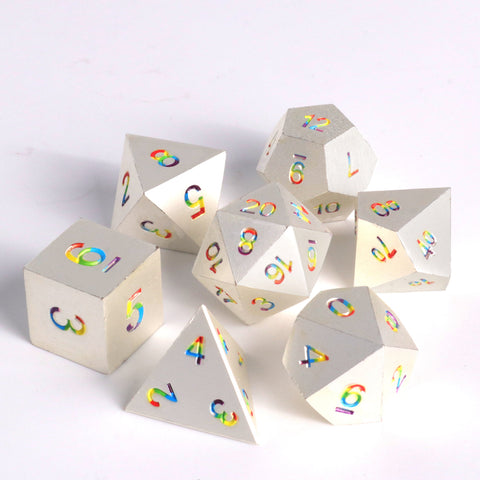 Die Hard Dice 7pc RPG Set - Bright Rainbow