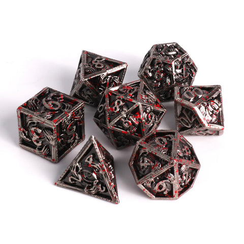Die Hard Dice: 7pc RPG Set - Gravehold w/ Bloodspatter