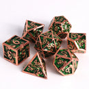 Die Hard Dice: 7pc RPG Set - Gravehold Copper w/ Green