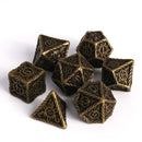 Die Hard Dice: 7pc RPG Set - Sunwave Battleworn gold