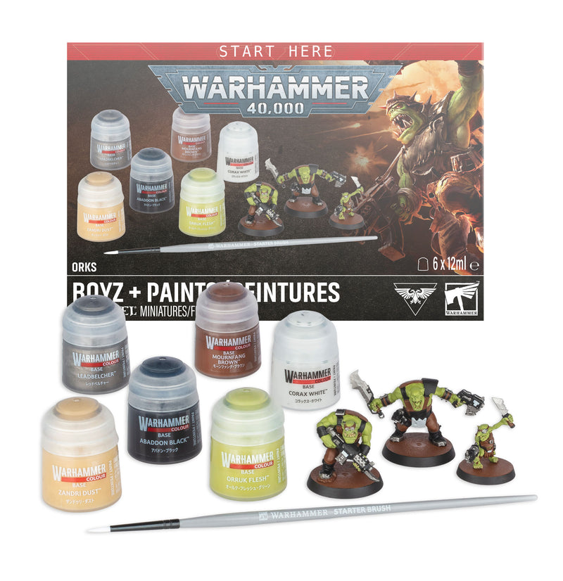 Orks: Boyz + Paints 11E Preorder (Available 07/25)