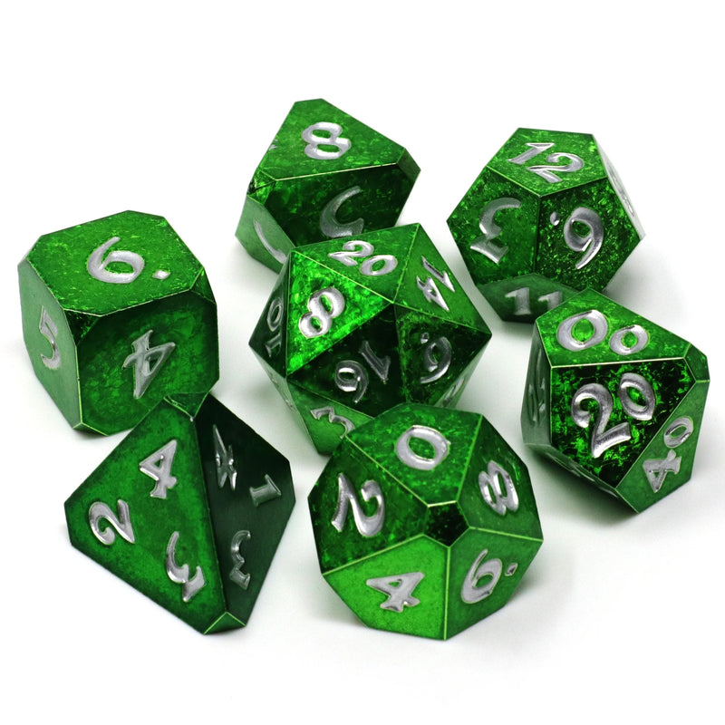 7 Piece RPG Set - Thornsinger with Silver