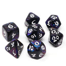 RPG Dice Set (7) - Elessia Moonstone Deepwalker with White