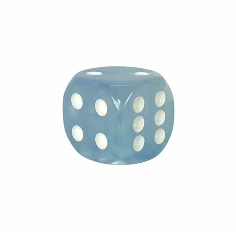 18mm D6 Dice Set (8) - Blue Sky