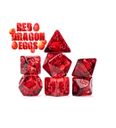 RPG 7 Dice Set: Inclusion Dice - 'Red Dragon Eggs'