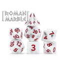 RPG 7 Dice Set: Alea Simplex Dice - 'Roman Marble'