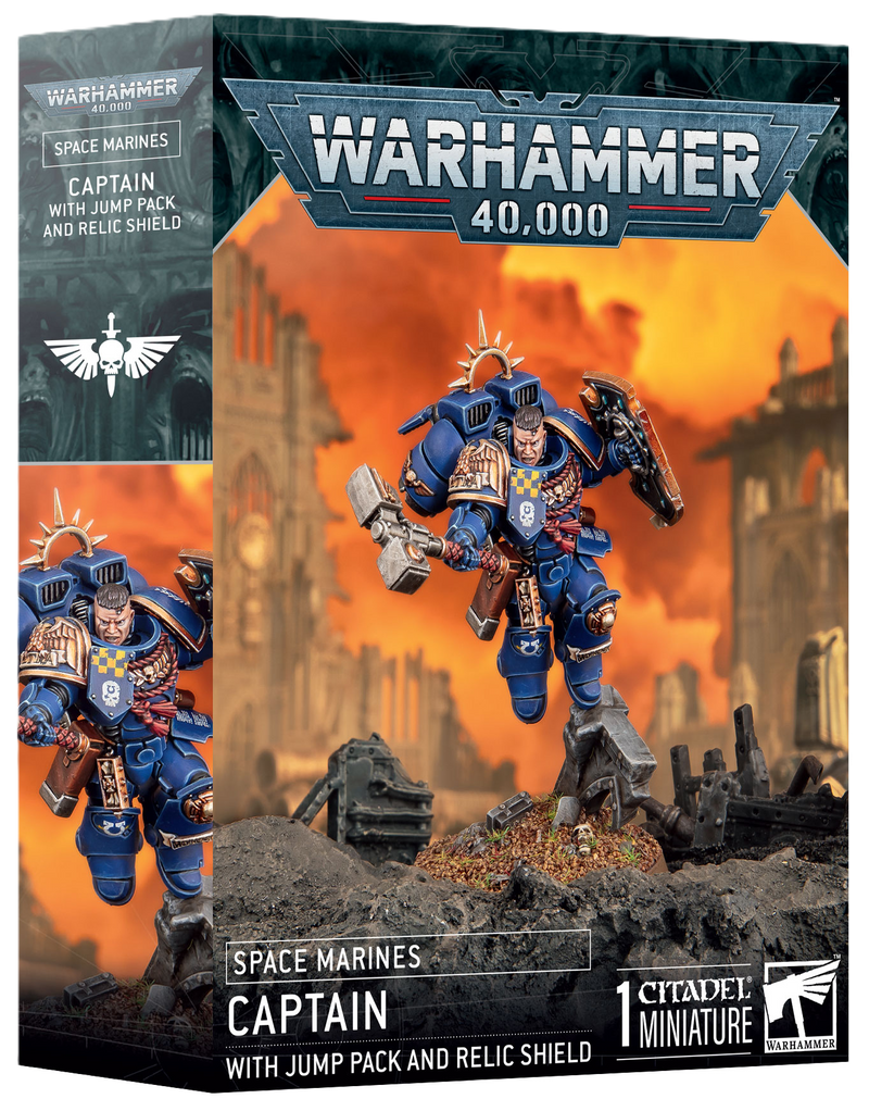 Space Marines: Captain With Jump Pack & Relic Shield Preorder (Available 10/25)
