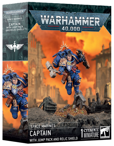 Space Marines: Captain With Jump Pack & Relic Shield