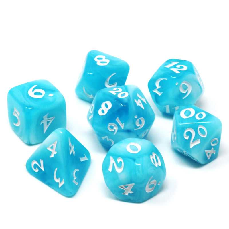 RPG Dice Set (7) - Elessia Glacial Gale