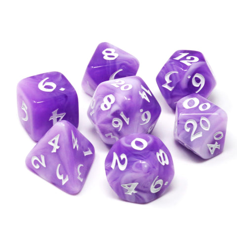 RPG Dice Set (7) - Elessia Wisteria Winds