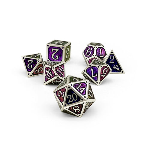 Storybook Metal Dice (7) - Tome of the Forbidden