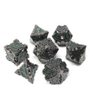 7 piece RPG Set - Vaultrunner Blacksteel w/ Green