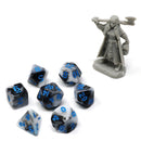 Critlings Mini RPG Dice Set (7) - Cobolt Noir