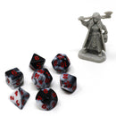 Critlings Mini RPG Dice Set (7) - Crimson Noir